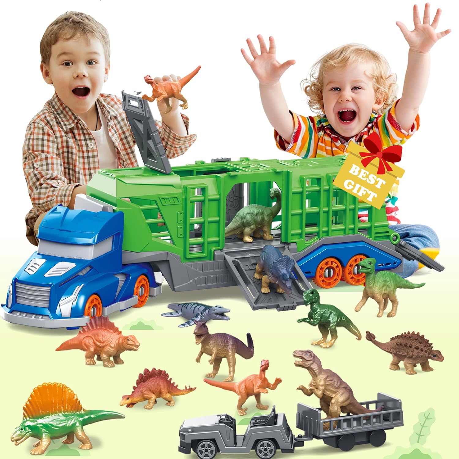 Dinosaur Figurine Set - Набор игрушек: Транспортное средство для перевозки