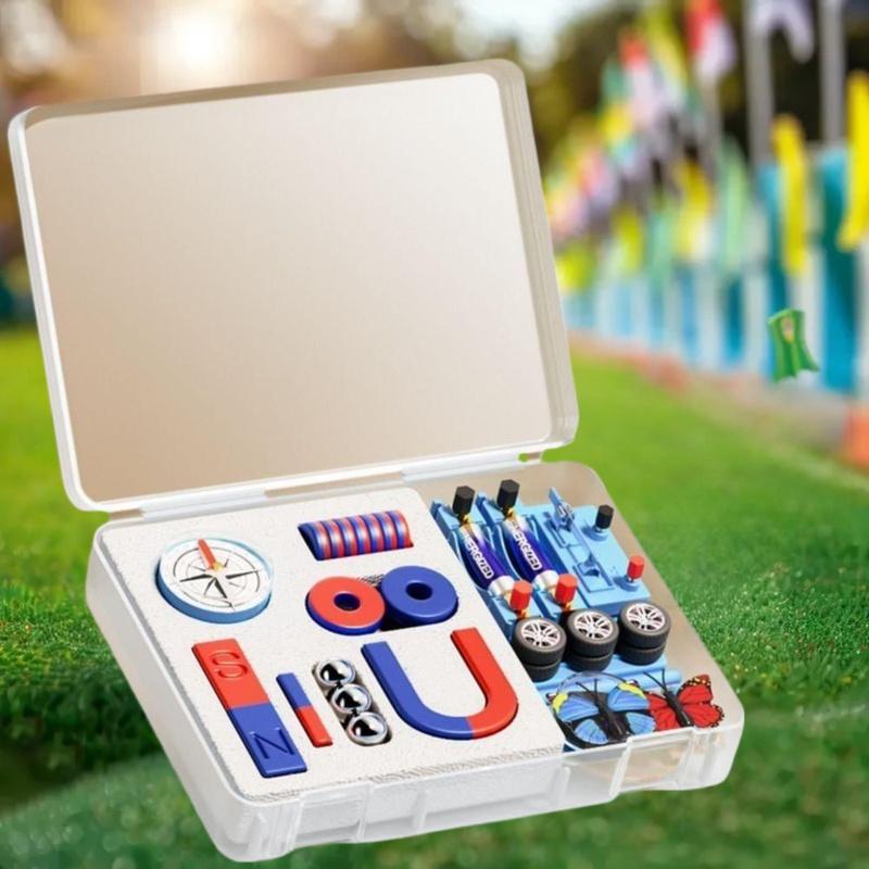 Science Experiment Kit - Набор для образовательных экспериментов: магниты-кольца, магниты-подковы,