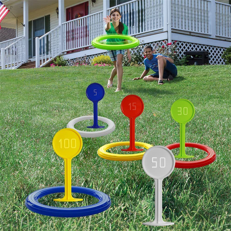 Kids Yard Toys - Пластиковая игра в кольцеброс для детей,