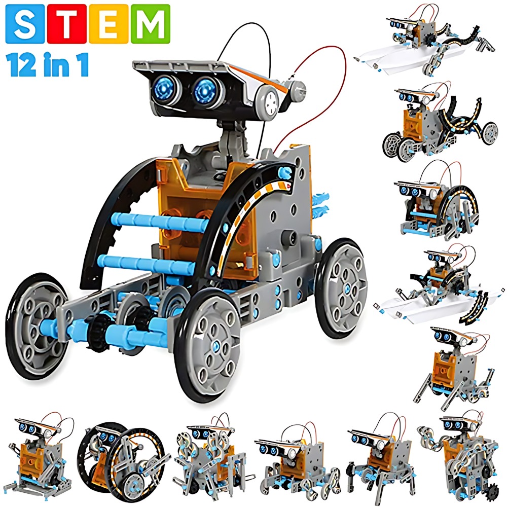 Science Experiment Kit - Солнечный робот-конструктор 12 в 1: Набор