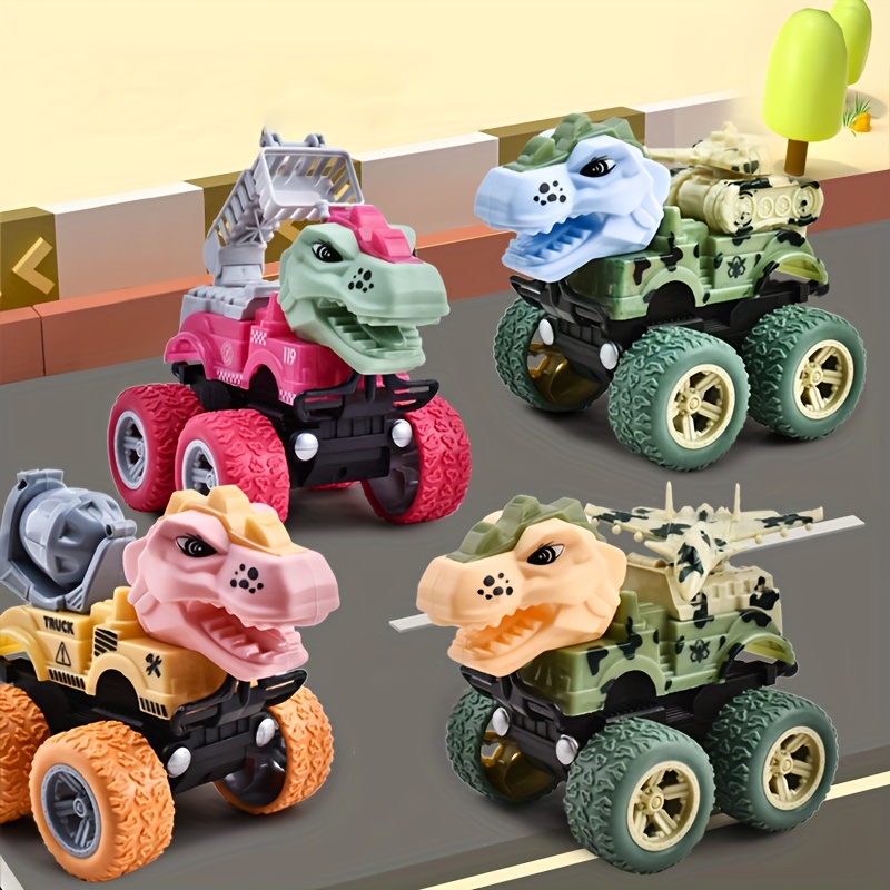 Dinosaur Figurine Set - Креативный инерционный игрушечный автомобиль Dinosaur Power