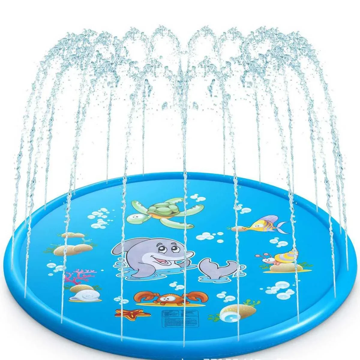 Kids Yard Toys - Надувной круглый водный игровой коврик-брызгалка для