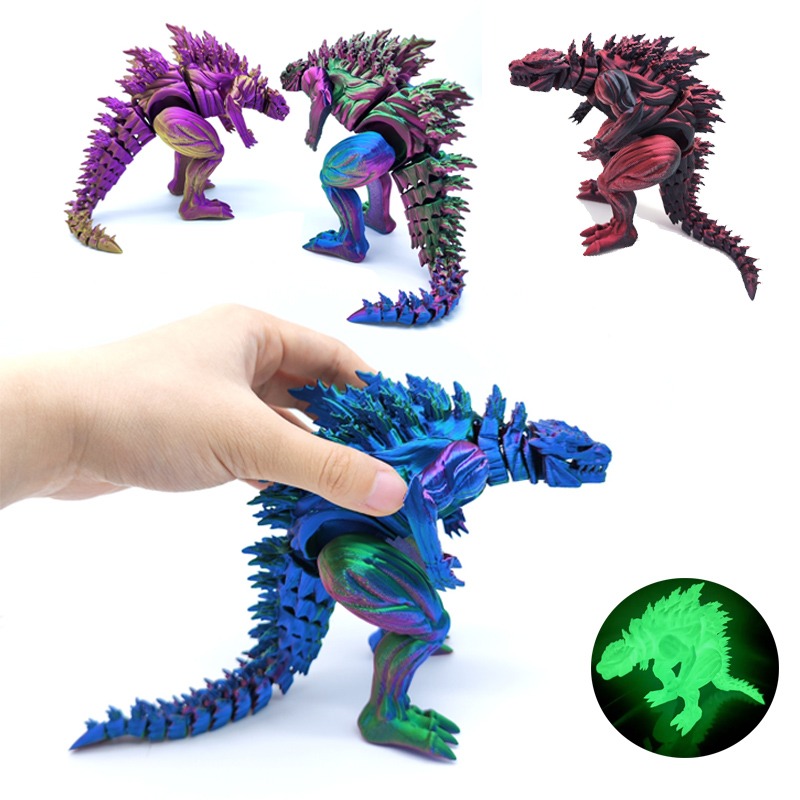 Dinosaur Figurine Set - 3D-печатная фигурка динозавра с подвижными суставами,