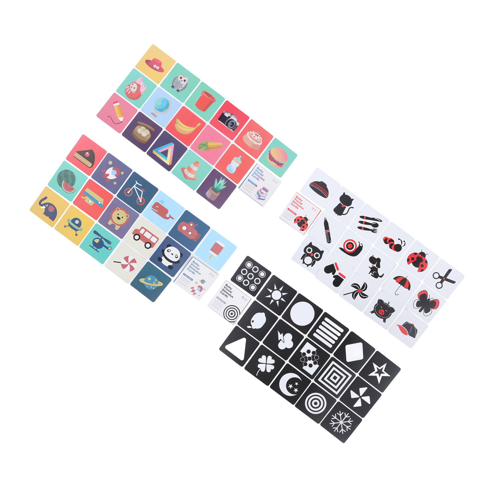 Educational Flash Card - ZK40 64 шт., высококонтрастные детские карточки,