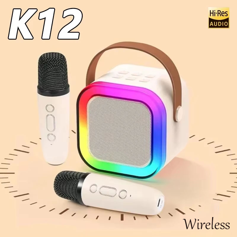 Kids Microphone Karaoke - K12 Беспроводная караоке-машина Портативные мини-микрофоны Bluetooth5.3