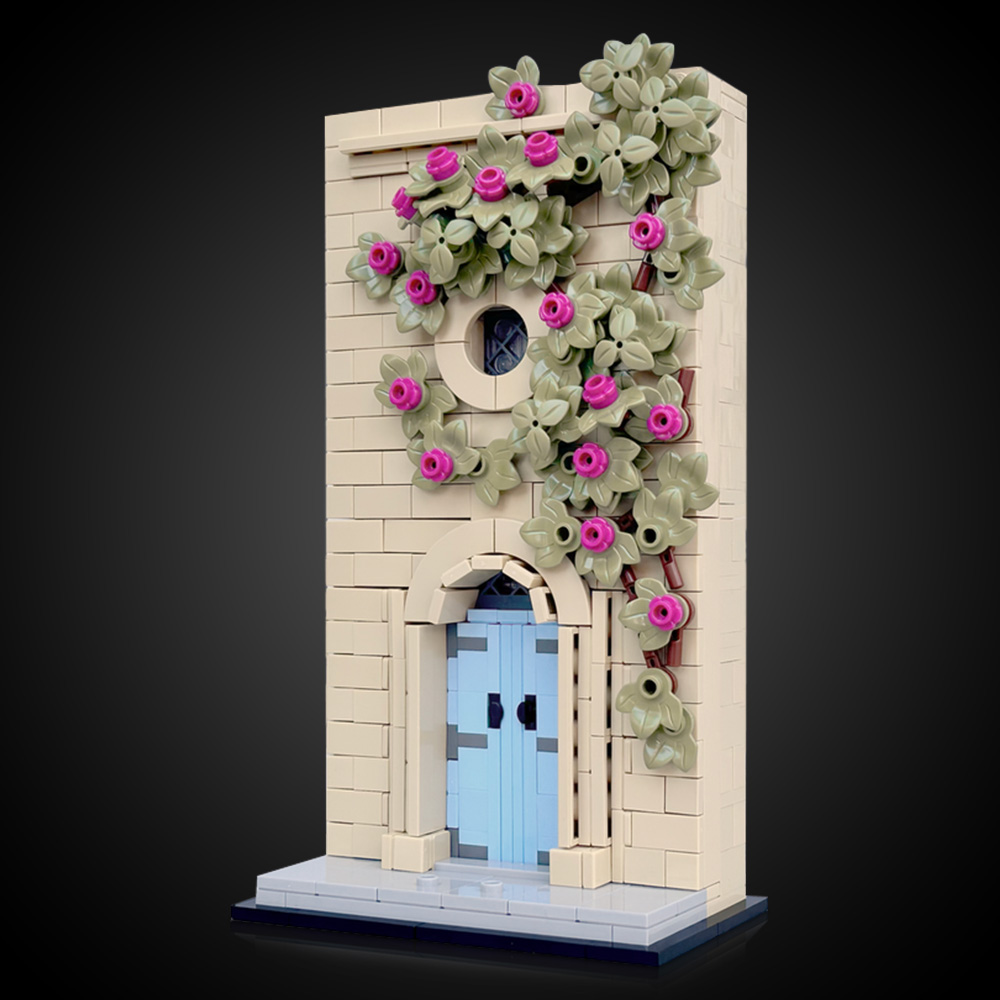 Kids Toys Malta - Gobricks MOC Malta Mdina Blue Door,