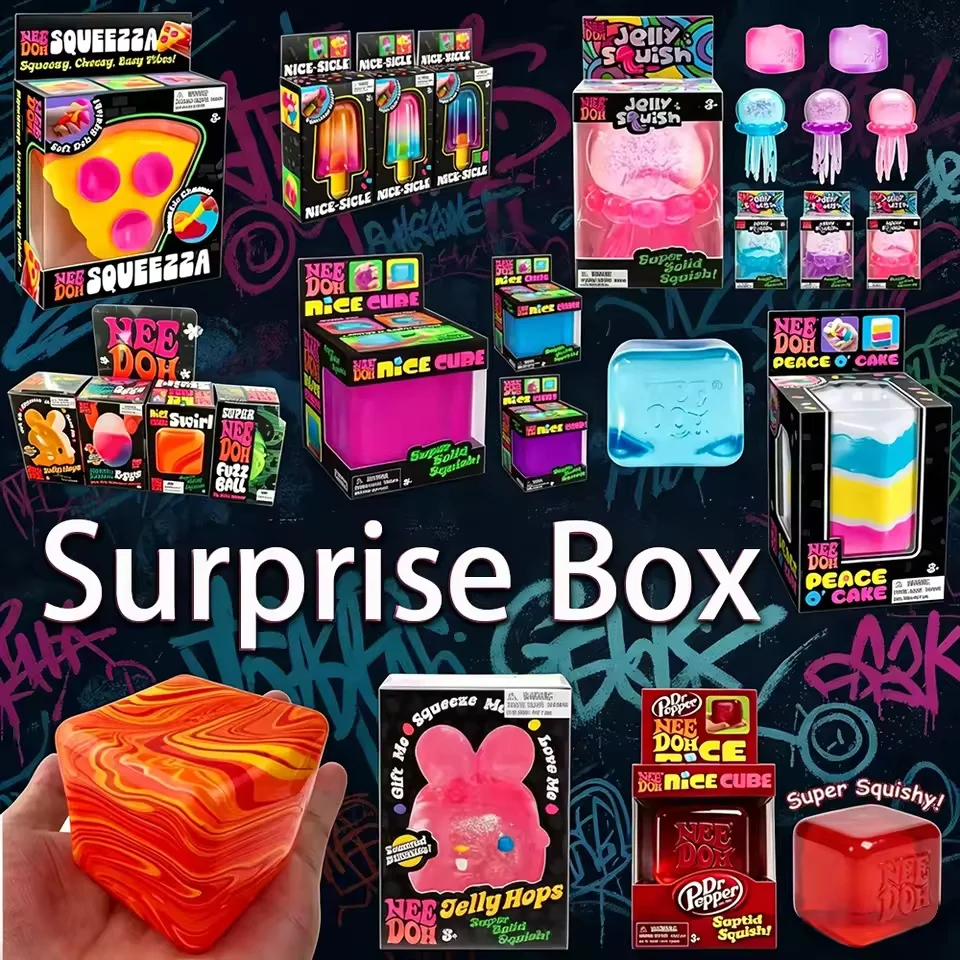 Kid Toys Ads - Набор мягких игрушек-сквишей в коробке-сюрпризе -