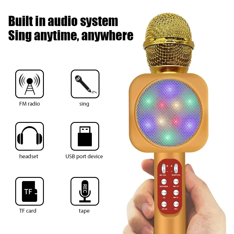 WS1816 Беспроводной детский ми – обзор и цена Kids Microphone Karaoke