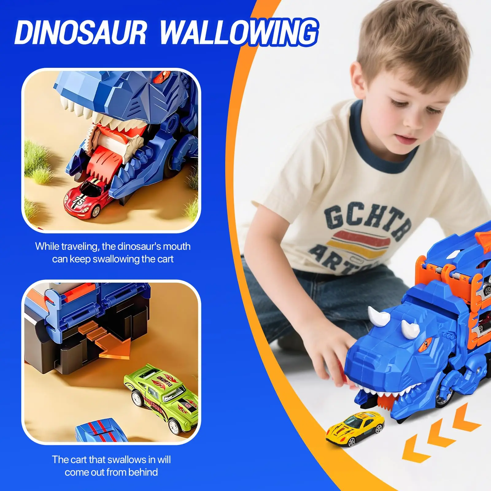 Транспортный грузовик с диноза – обзор и цена Dinosaur Figurine Set