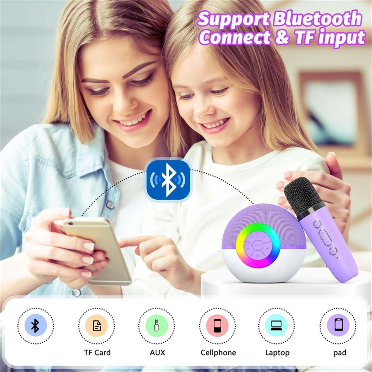Мини-караоке-машина DTC5 с 2 м – обзор и цена Kids Microphone Karaoke