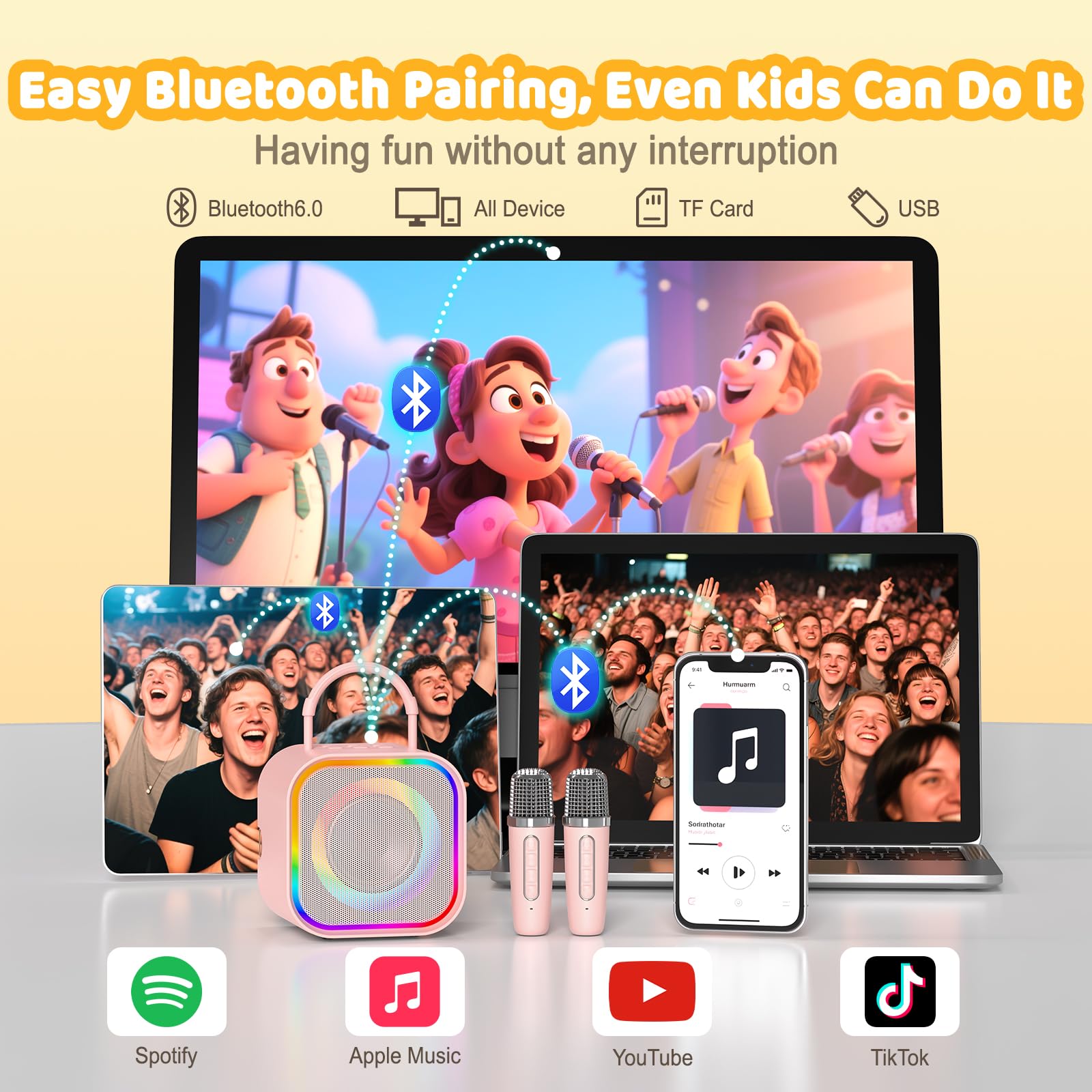 Портативная мини-караоке-систе – обзор и цена Kids Microphone Karaoke