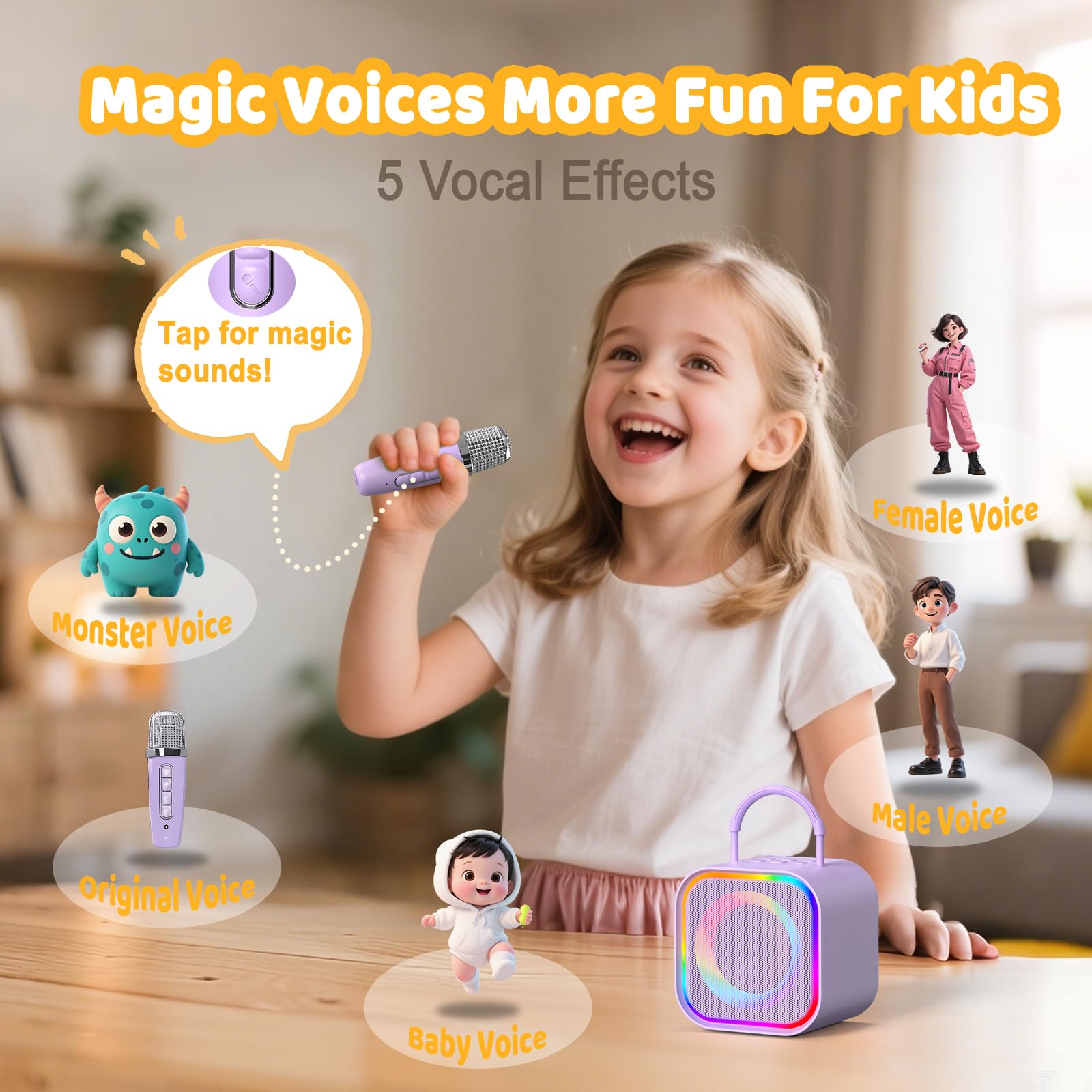 Портативная мини-караоке-систе – обзор и цена Kids Microphone Karaoke